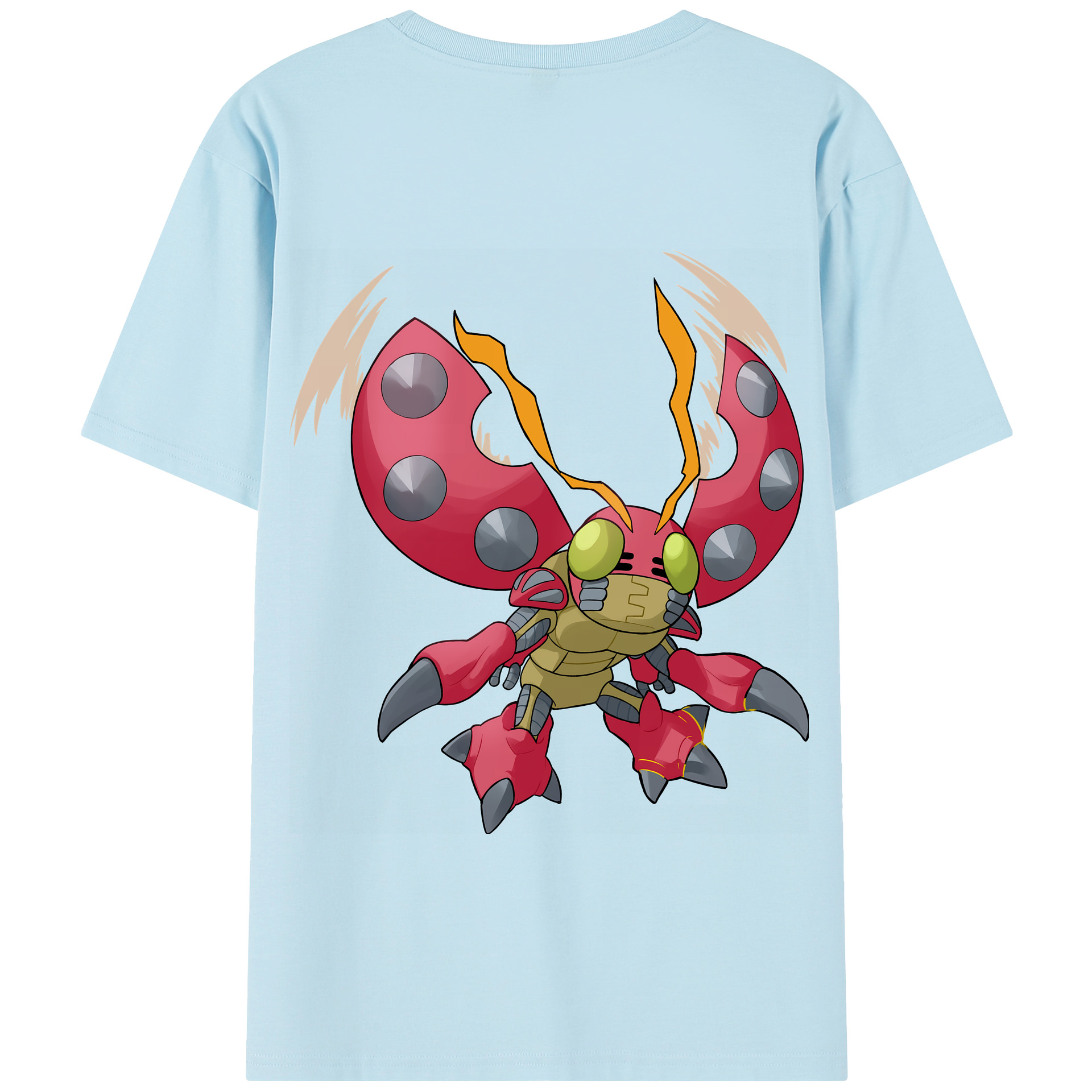 （画像用） Digimon デジタルモンスター/デジモン 綿100％半袖Tシャツ（背面プリント）